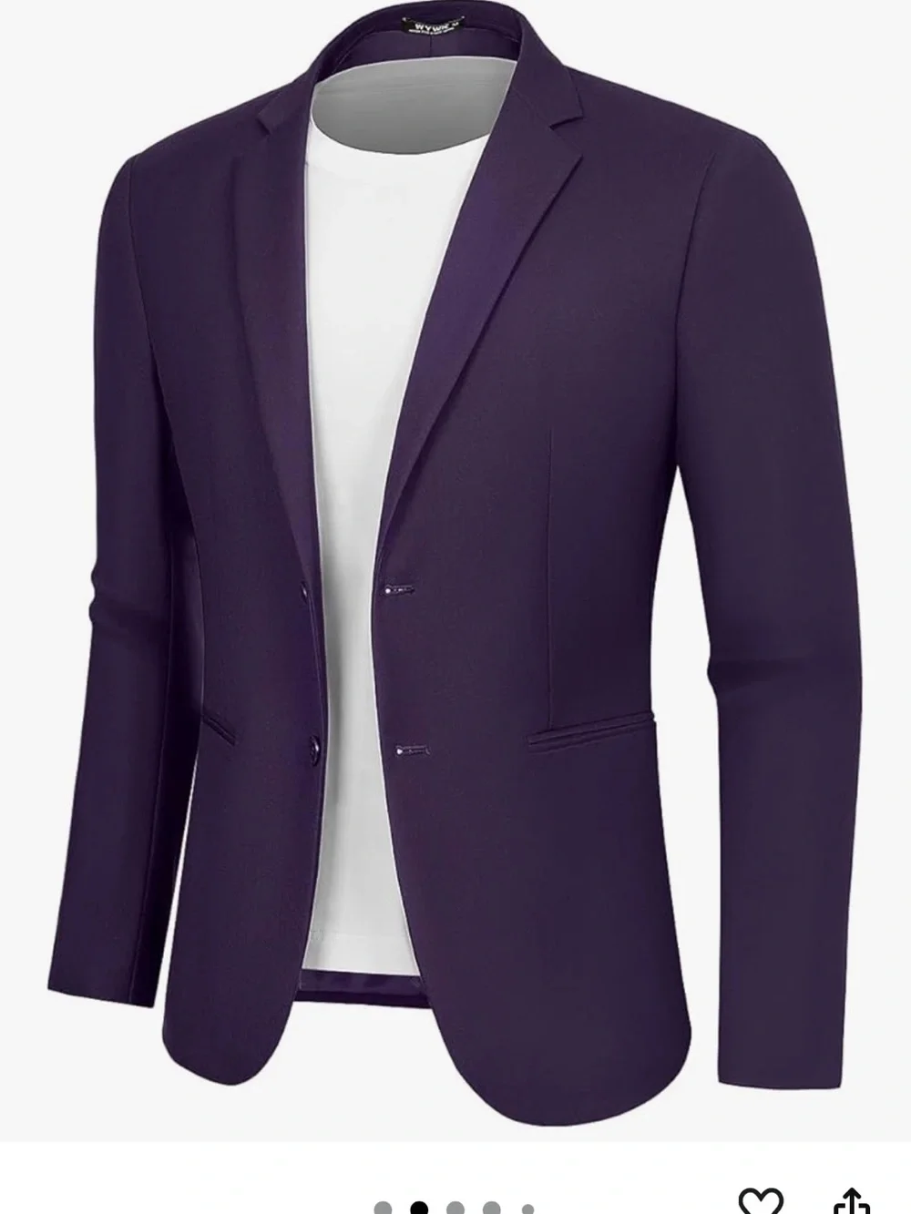 New Men's Purple Blazer – Tailored Modern Fit medium /38R Clemson